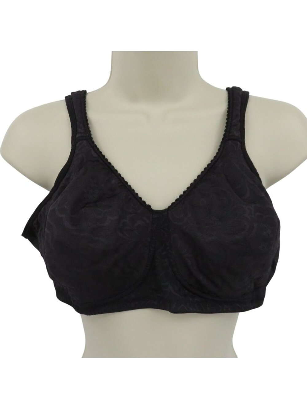 Playtex 38D Bra 4745 Playtex 18 Hour Ultimate Lift Support Wireless Black Women